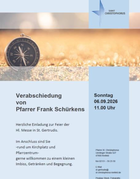 Verabschiedung Pfarrer Schürkens