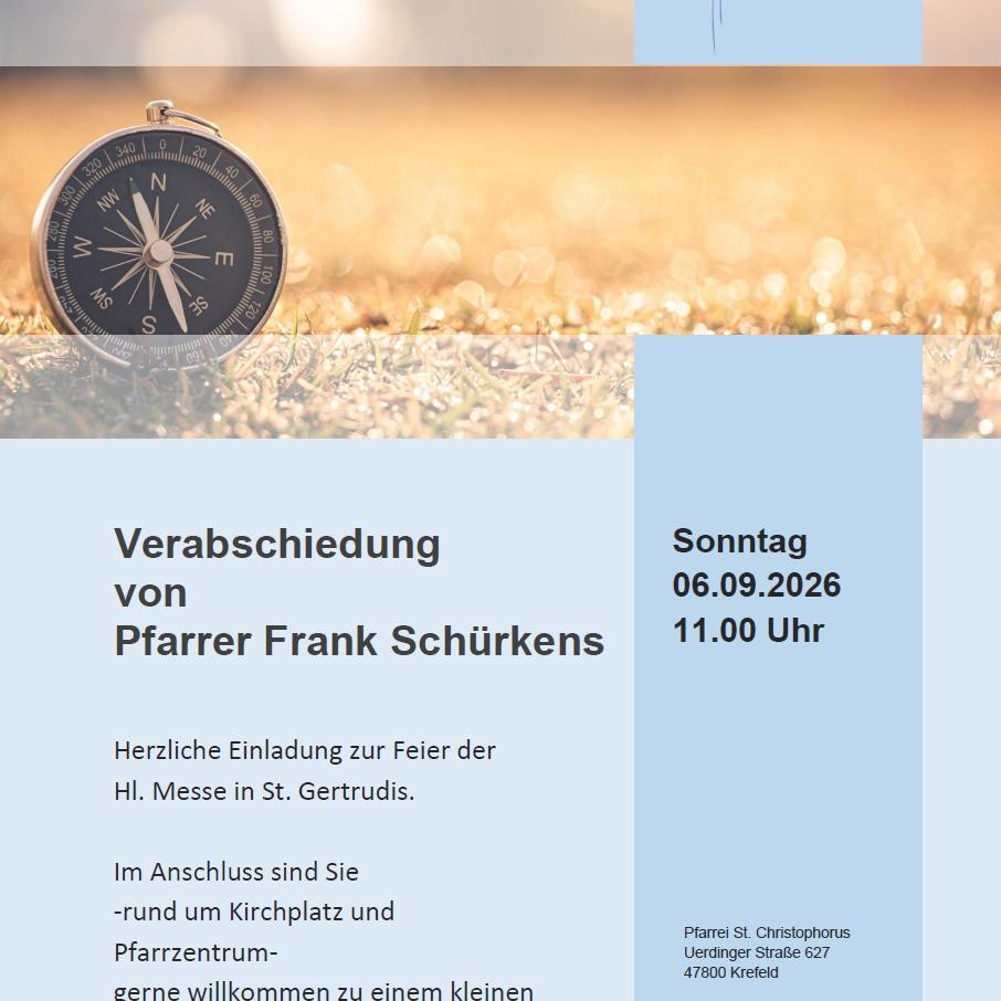 Verabschiedung Pfarrer Schürkens