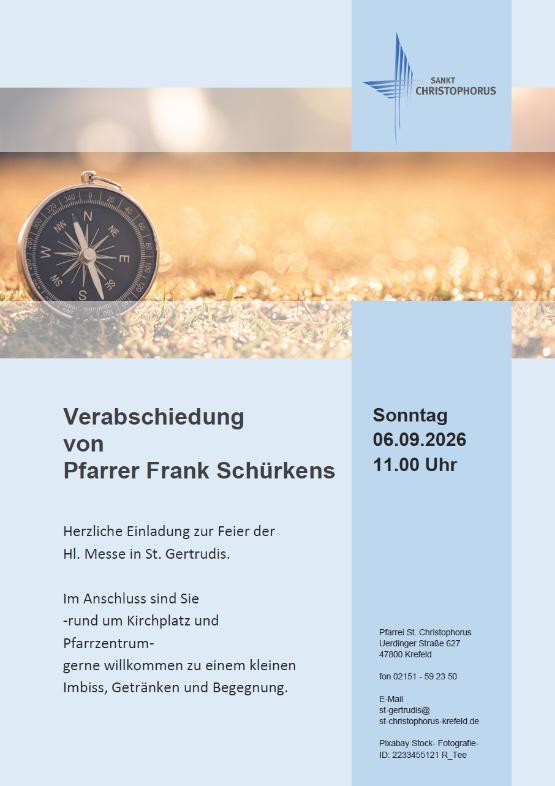 Verabschiedung Pfarrer Schürkens