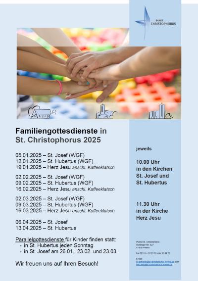 Familiengottesdienste Jan-April