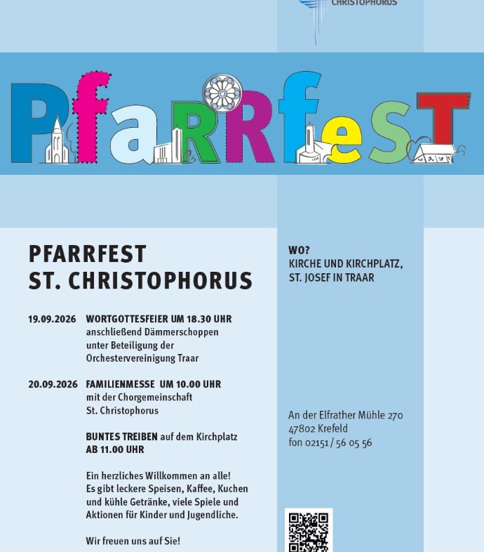 Pfarrfest am 20. September