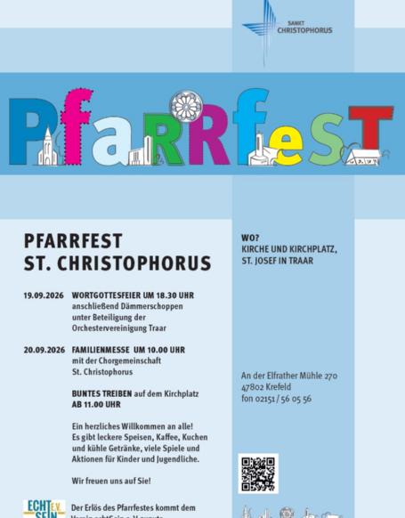 Pfarrfest am 20. September