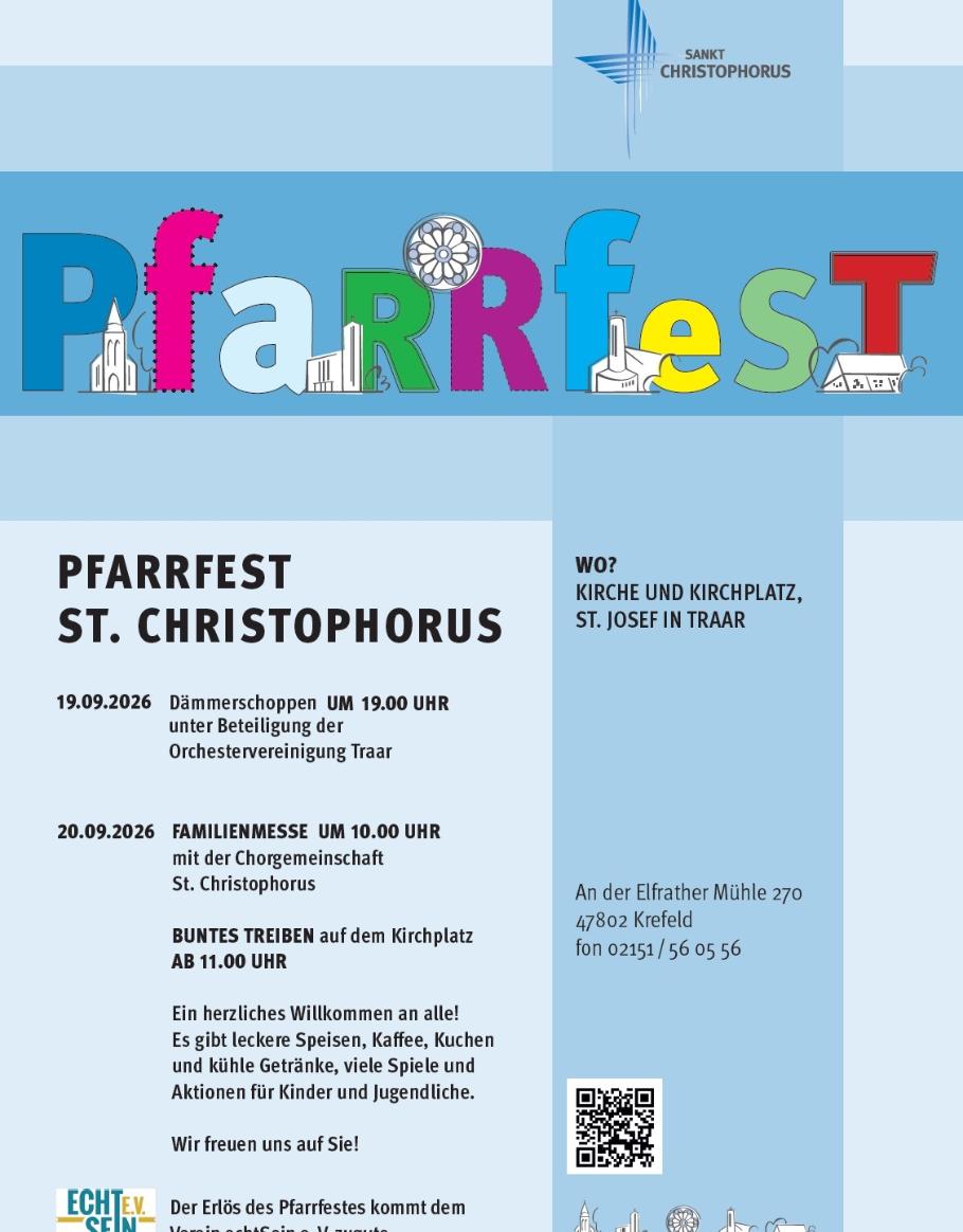 Pfarrfest am 20. September