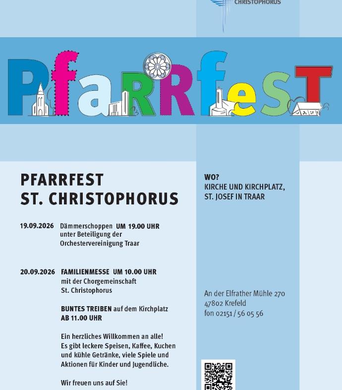 Pfarrfest am 20. September