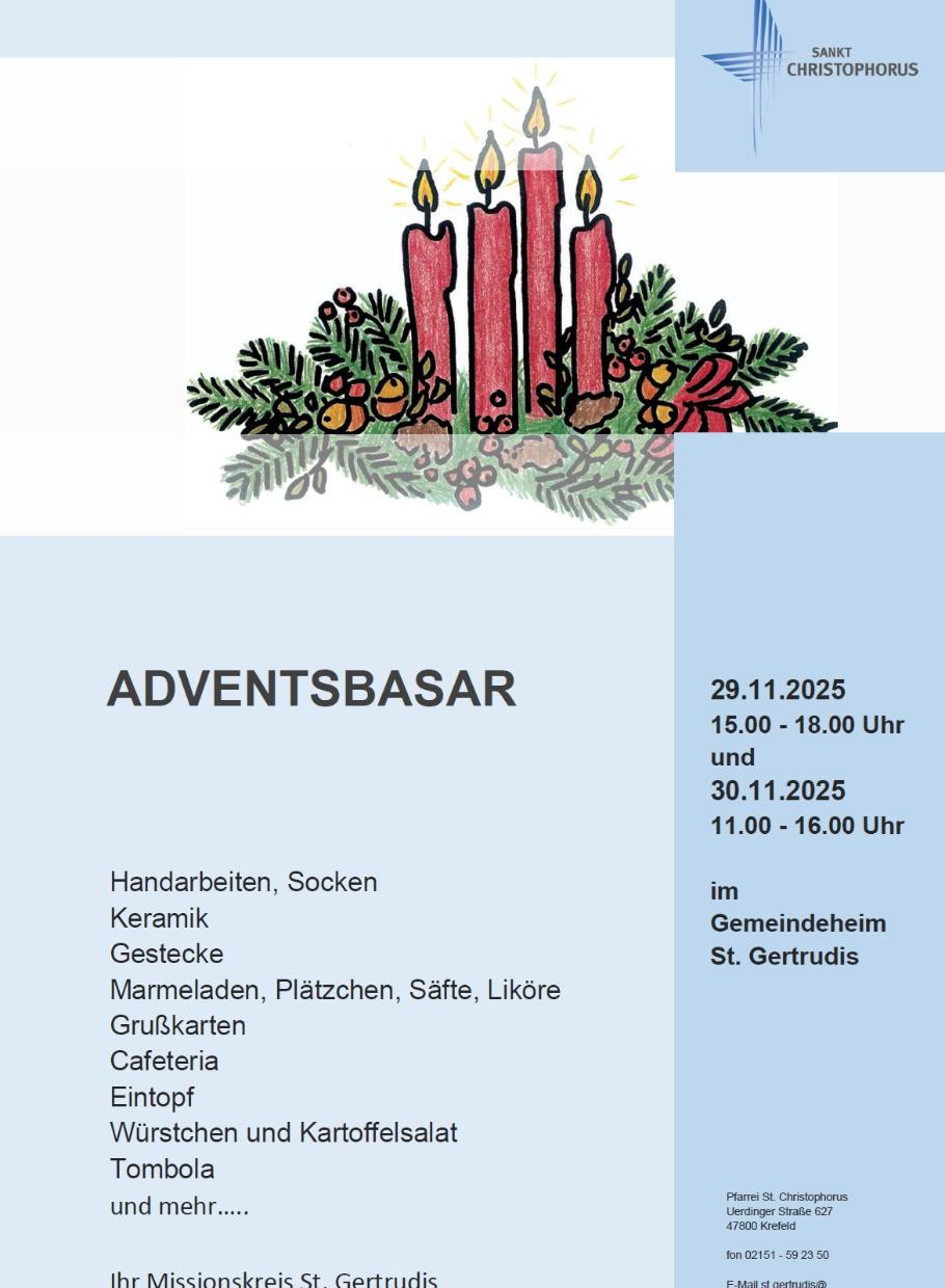 Adventsbasar St-Gertrudis