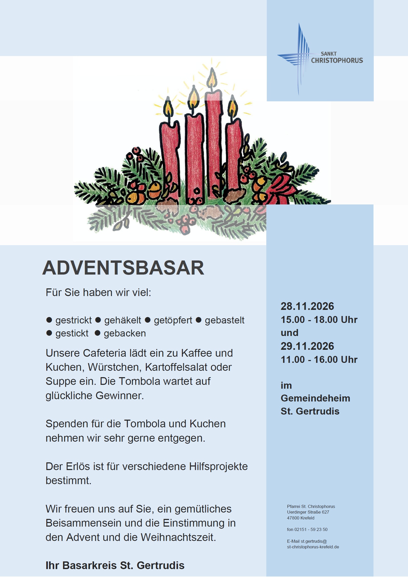 Weihnachten Plakat 2026 BSK (c) St. Christophorus