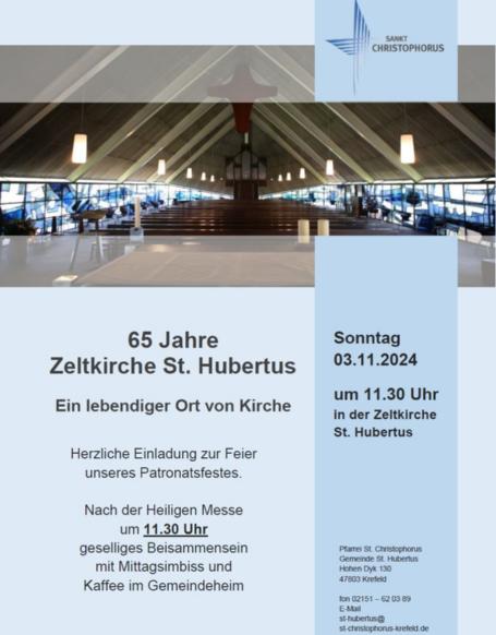 65 Jahre St. Hubertus