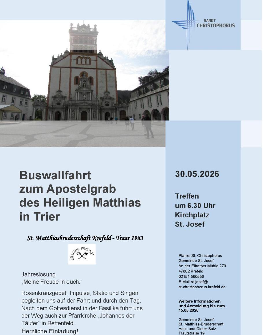 Buswallfahrt nach Trier