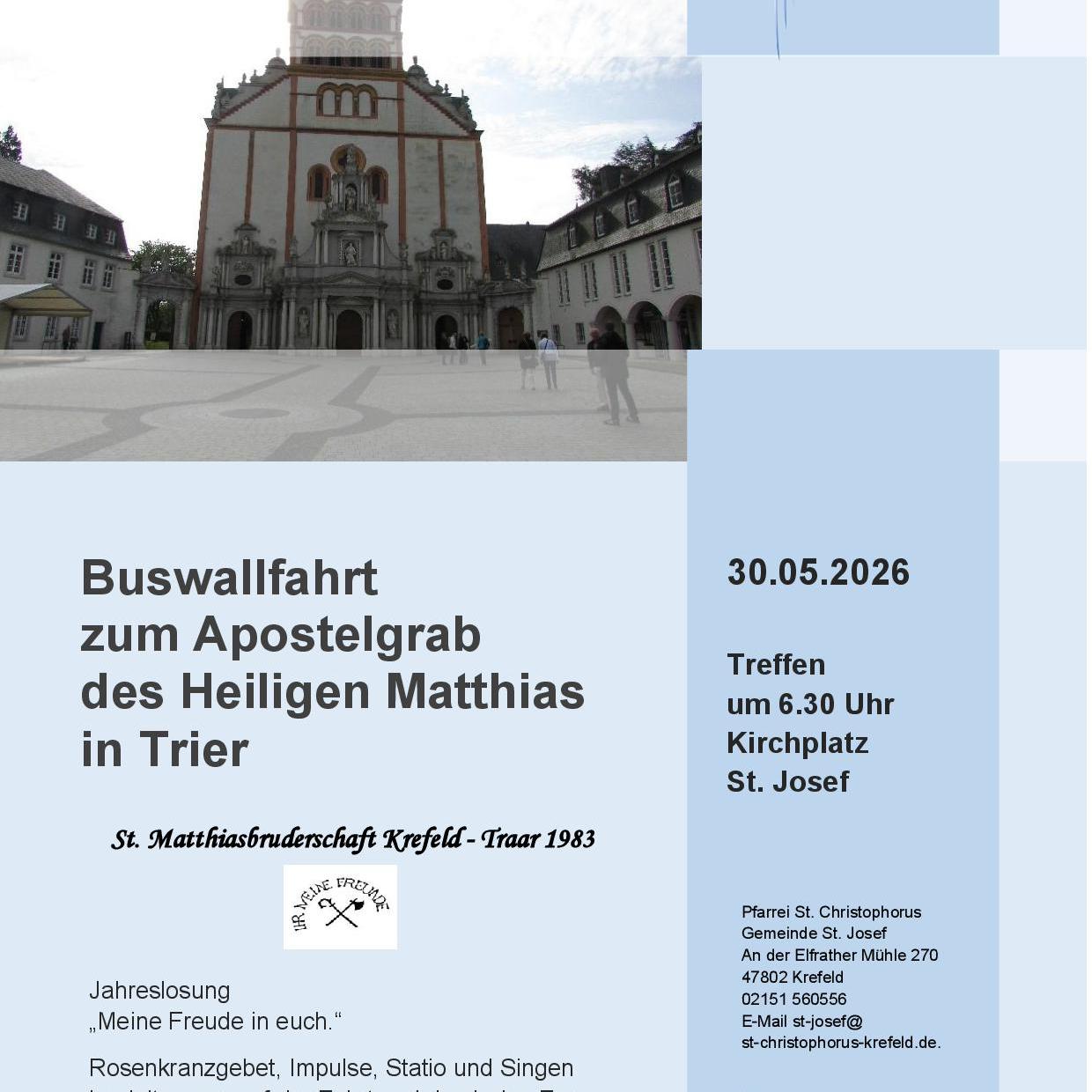 Buswallfahrt nach Trier