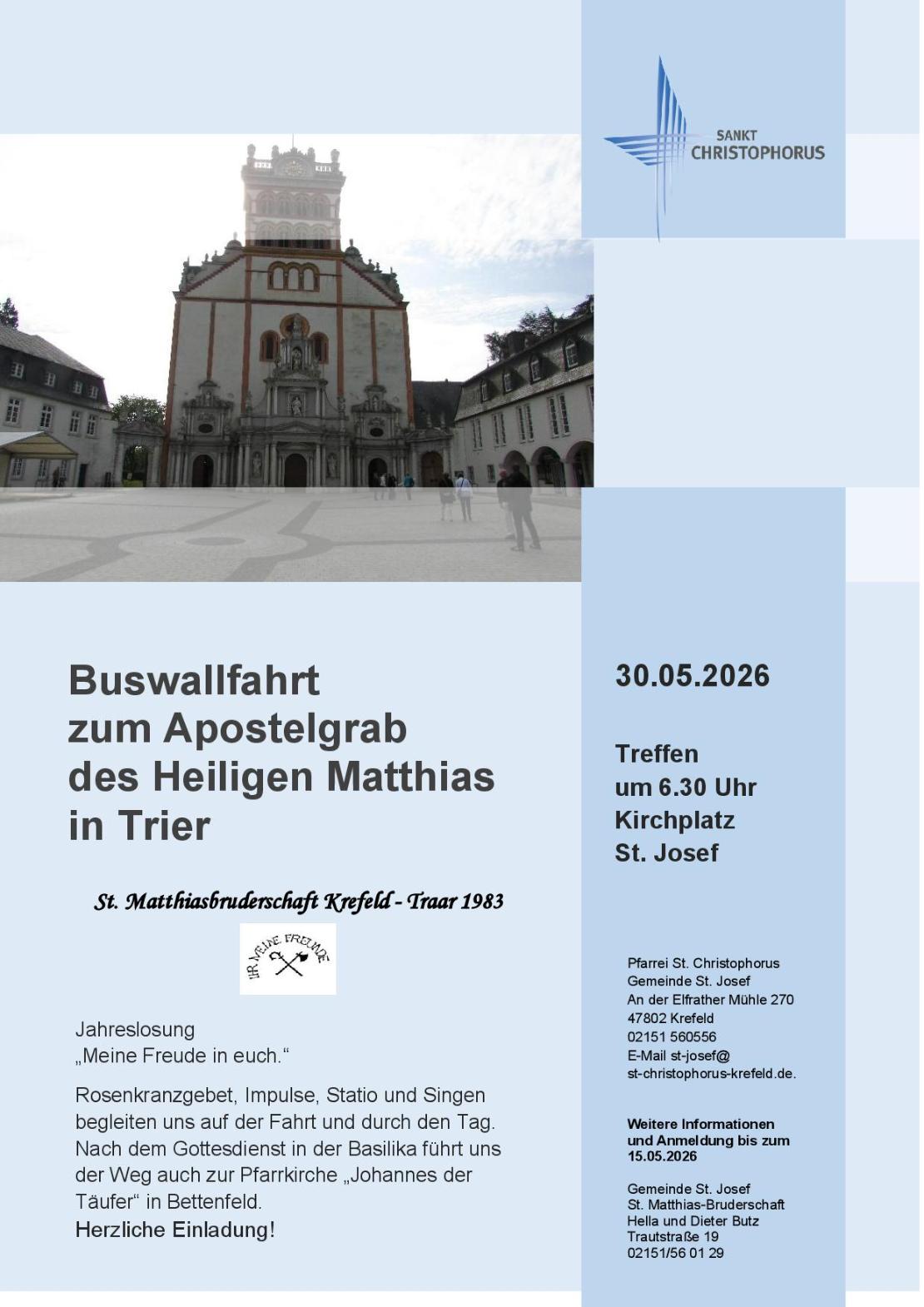 Buswallfahrt nach Trier