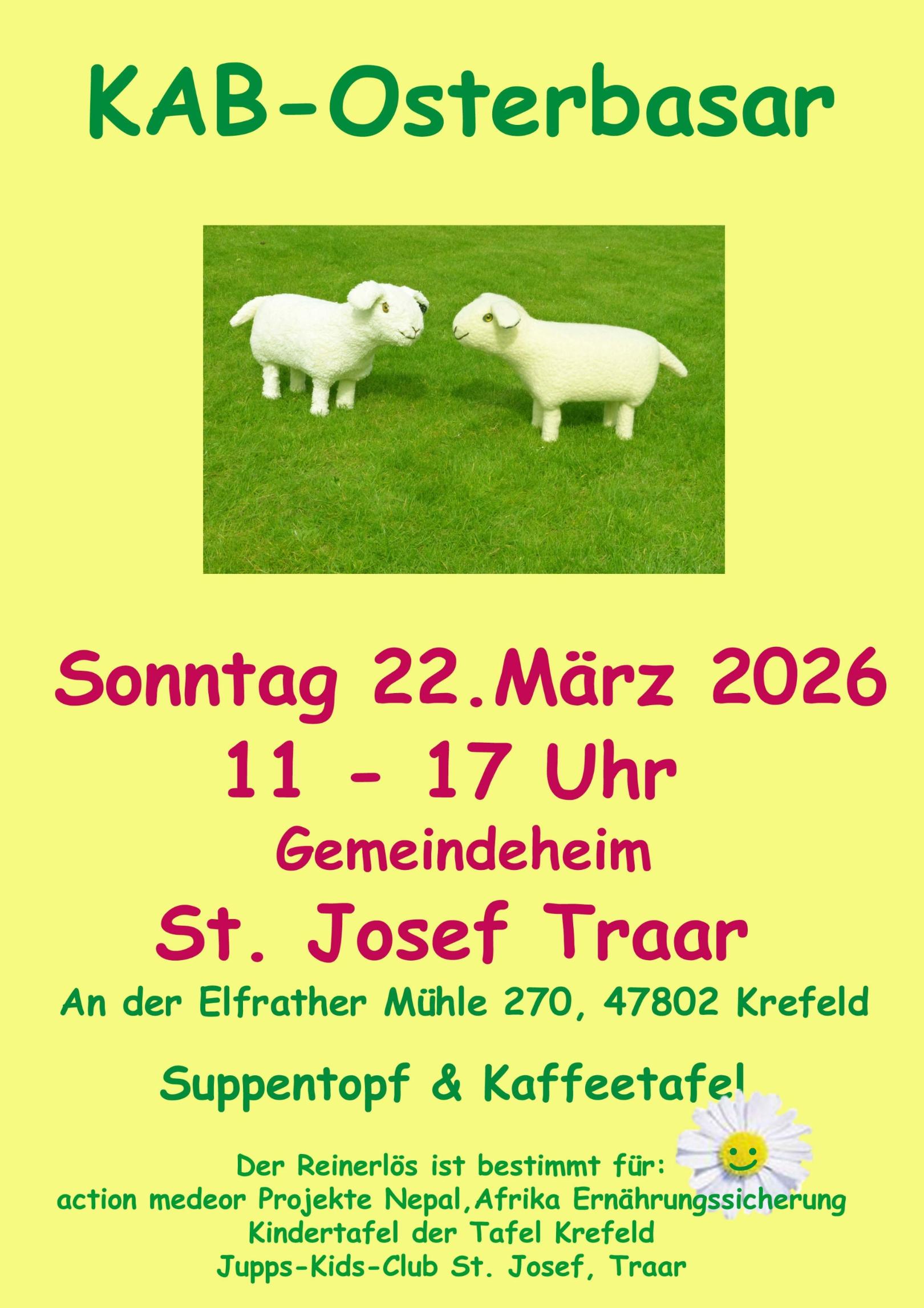 2026 KAB-Osterbasar Plakat (c) St. Christophorus