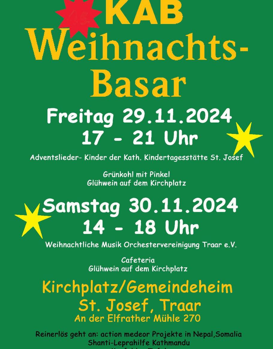 Weihnachtsbasar KAB St. Josef