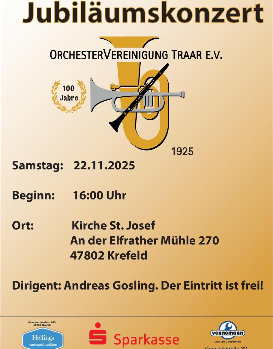 100 Jahre Orchestervereinigung Traar