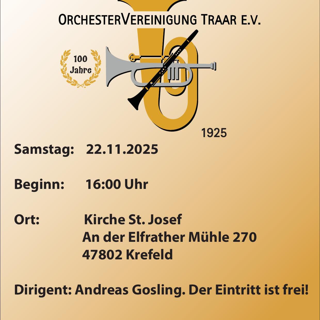 100 Jahre Orchestervereinigung Traar