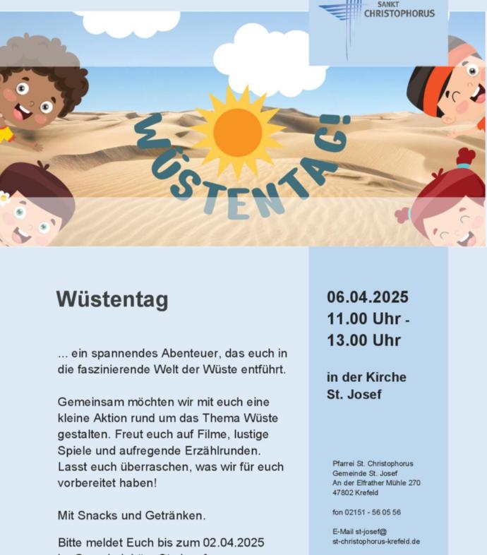 Wüstentag in St. Josef